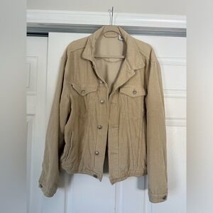 Princess Polly corduroy tan jacket